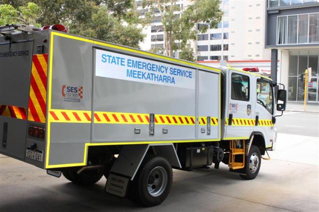 SES Vehicle at conference display